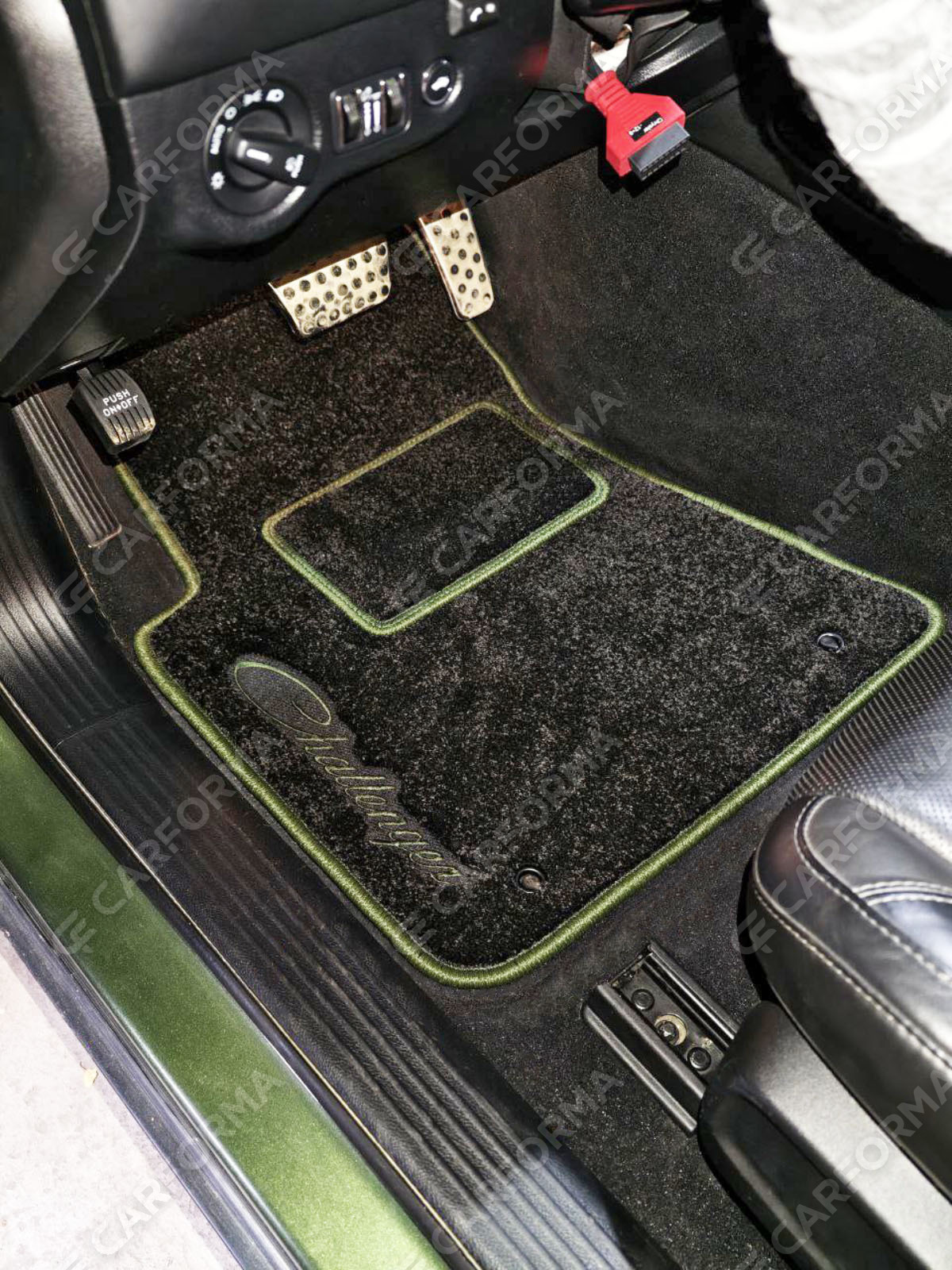 Ворсовые коврики на Dodge Challenger III 2008&nbsp;-&nbsp;2023 в Курске