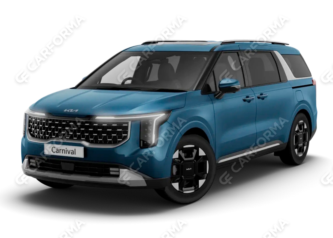 Ворсовые коврики на KIA Carnival IV 7 мест без оттоманок 2020&nbsp;-&nbsp;2026