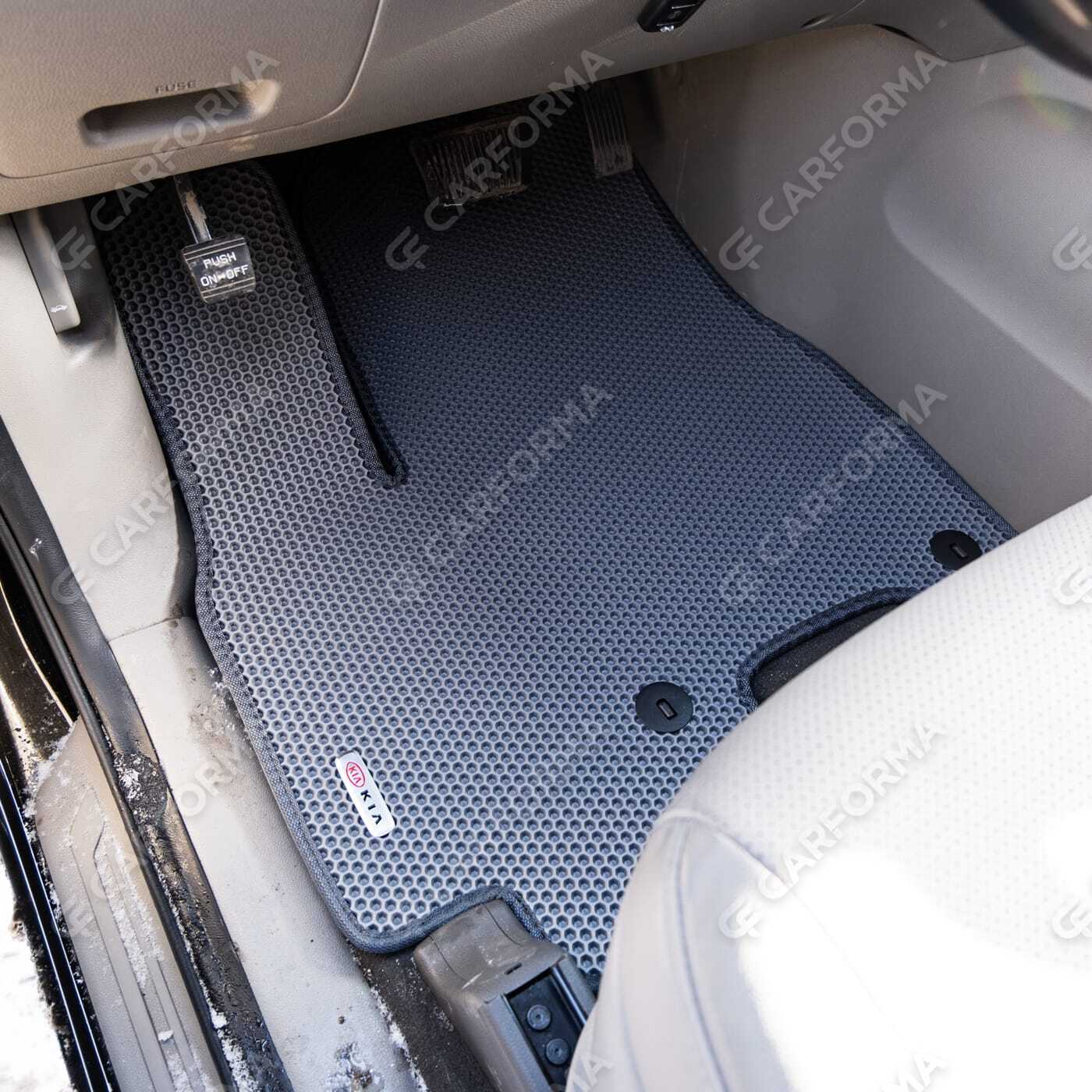 Ворсовые коврики на KIA Carnival III 7 мест 2014&nbsp;-&nbsp;2021 в Курске