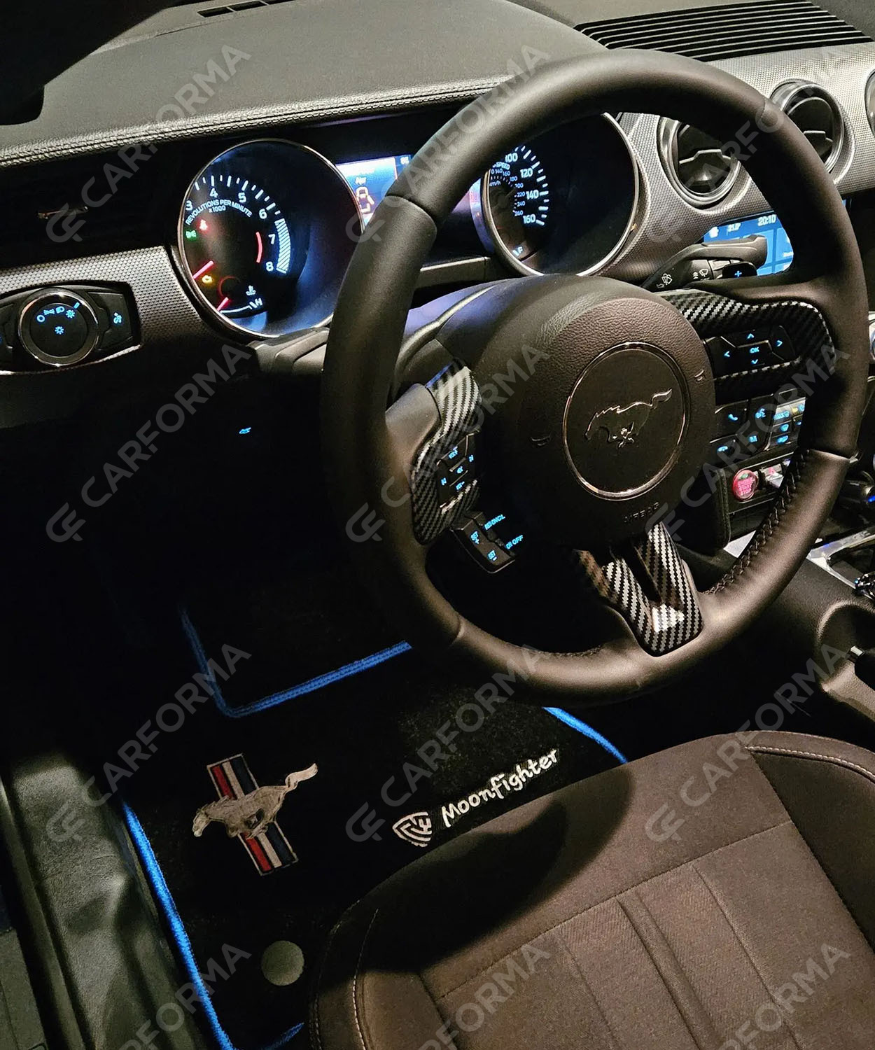Ворсовые коврики на Ford Mustang VI 2013&nbsp;-&nbsp;2023 в Курске