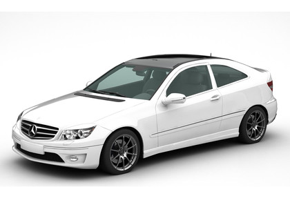Ворсовые коврики на Mercedes CLC (CL203) 2008 - 2011 в Курске